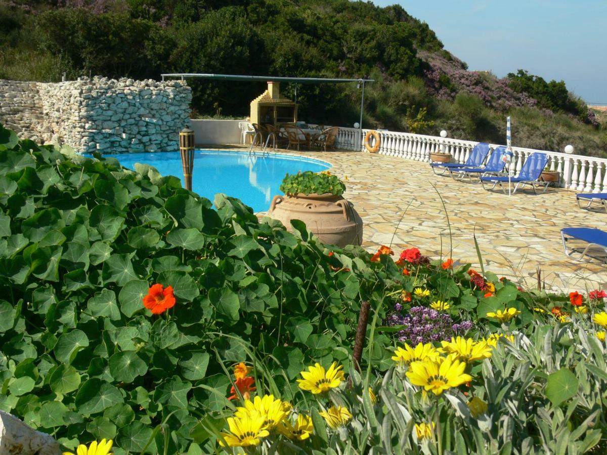 Angela Apartments Pool Gardens And Sea Views Agios Stefanos Avliotes  ภายนอก รูปภาพ